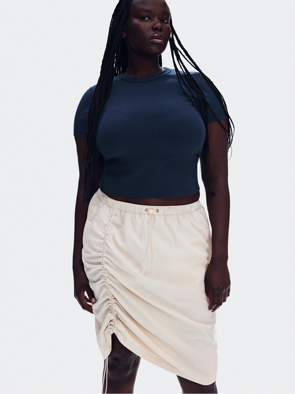 Zendaya Drawstring Midi Skirt